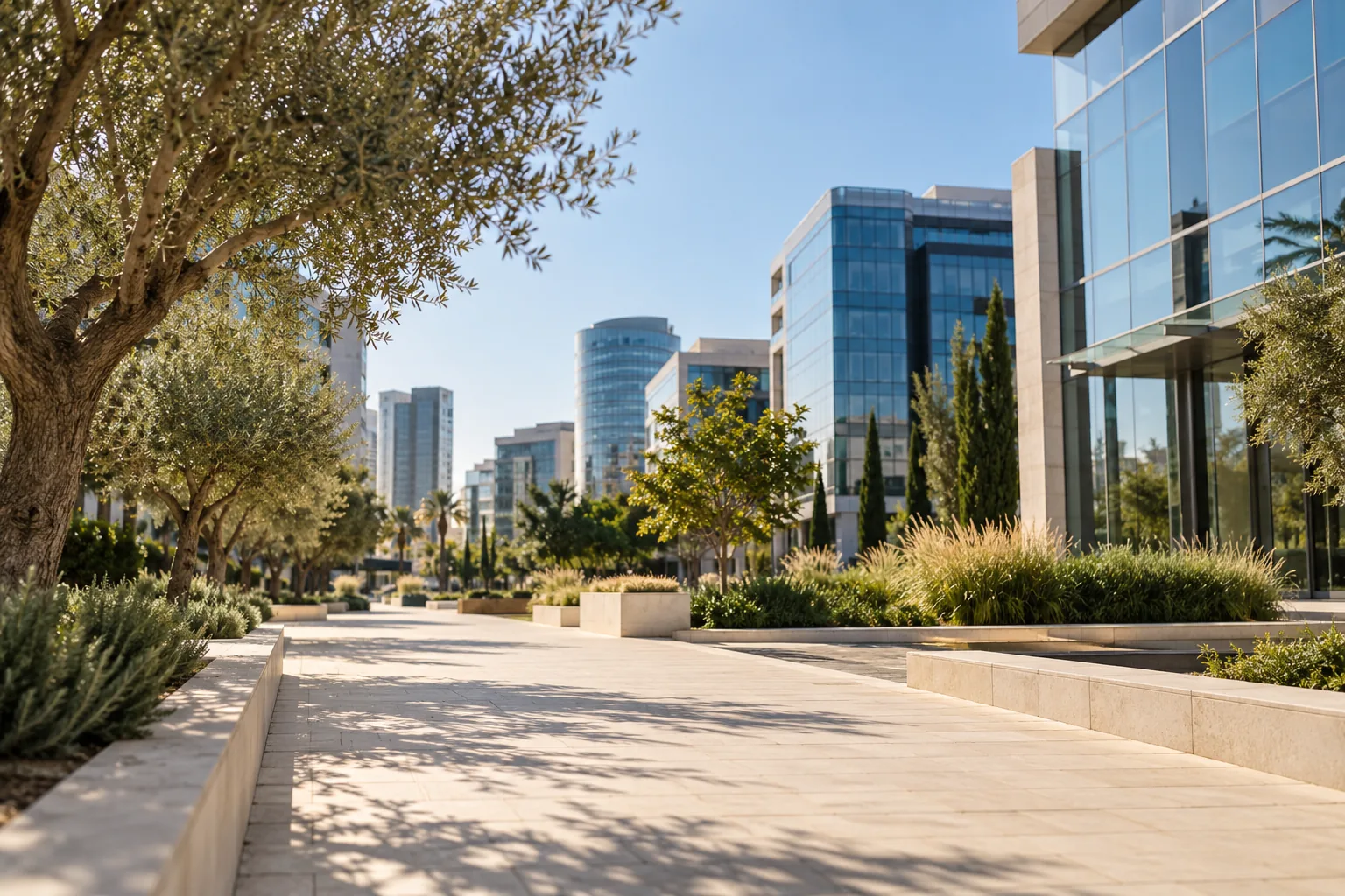 רובע עסקים בהרצליה פיתוח באור יום